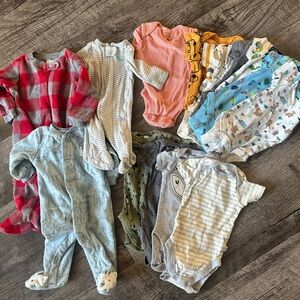 Baby boy clothes bundle 0-3 newborn